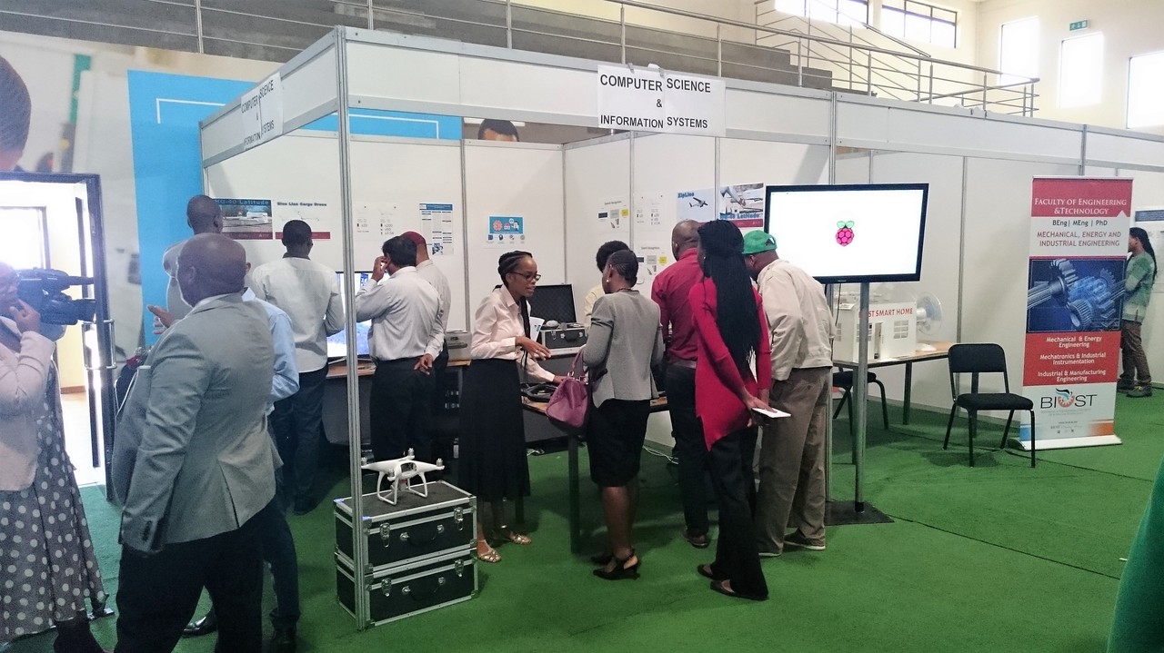 One of many exhibition stands at BIUST STEM Festival 2018