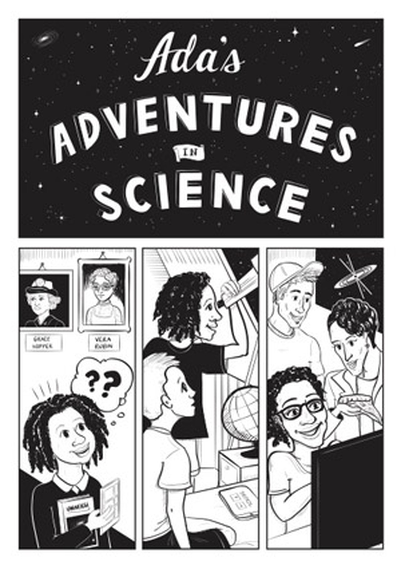 The cover page of the comic book Ada's Adventures in Science