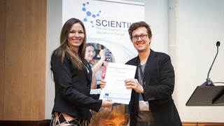 Scientix Award received by Pedro Russo